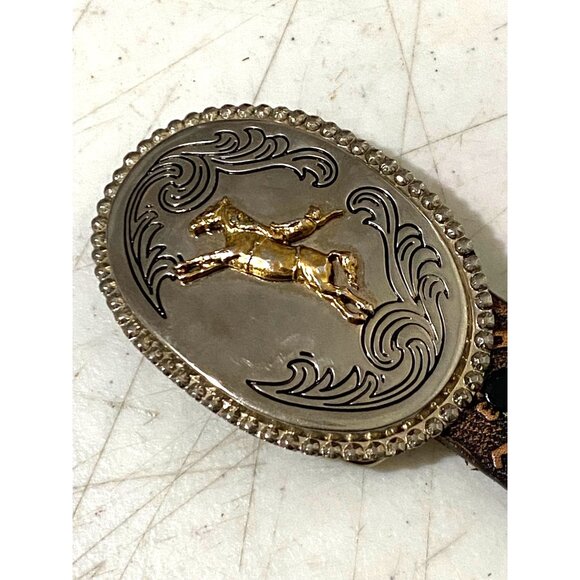 Womens Tooled Leather Western Belt 28 Buckle Cowgirl Rodeo BRENDA Personalized - Picture 2 of 11